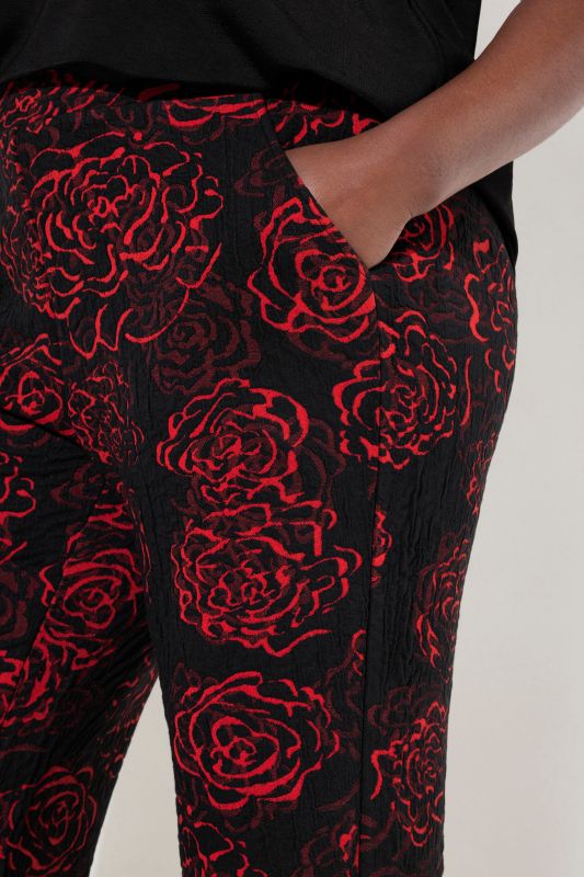 Floral Jacquard Jersey Pants