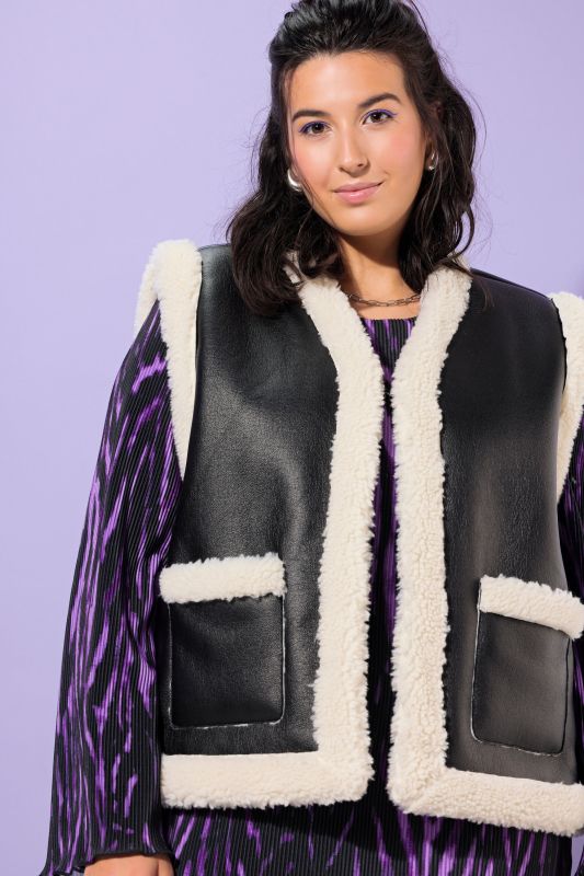 Fur-look vest