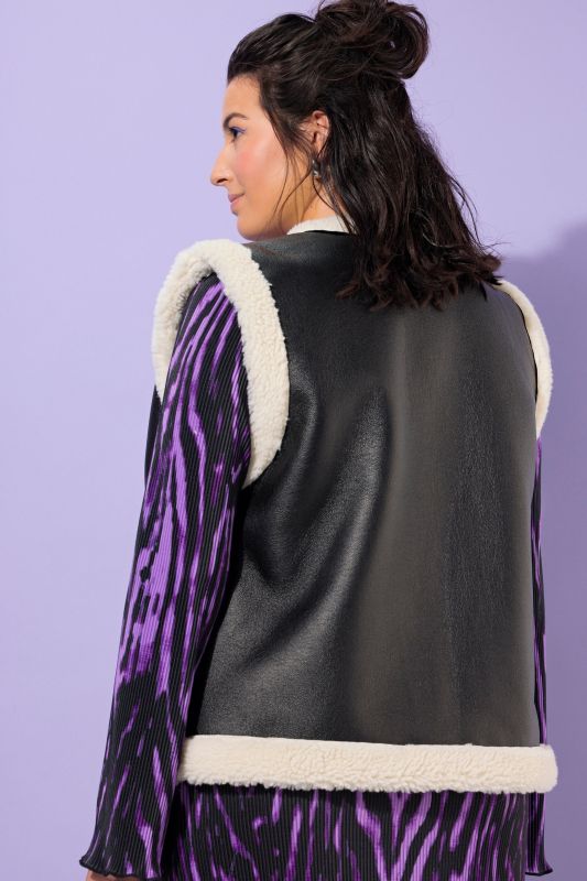 Fur-look vest