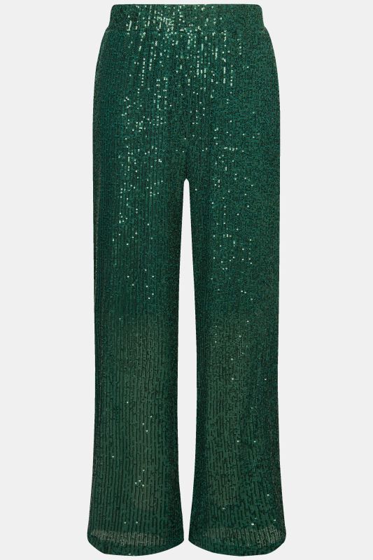 Wide Leg Sequined Pants