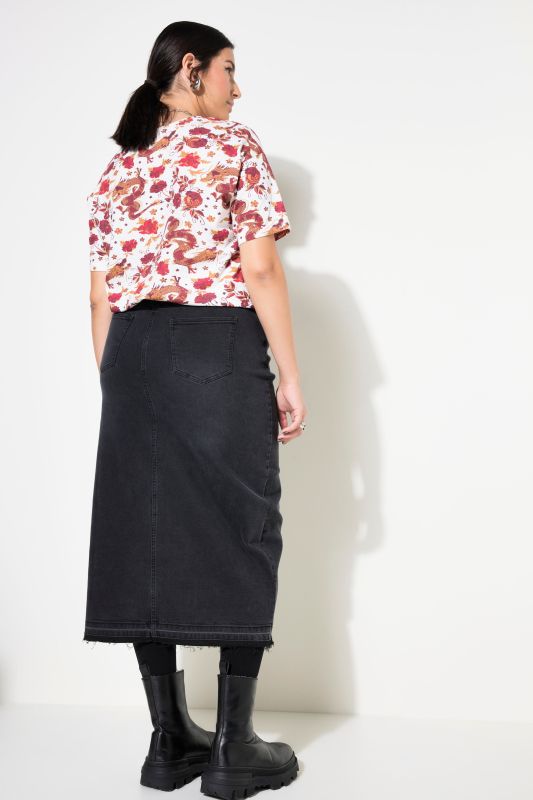 Stonewash Denim Skirt