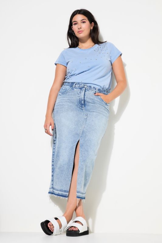 Stonewash Denim Skirt