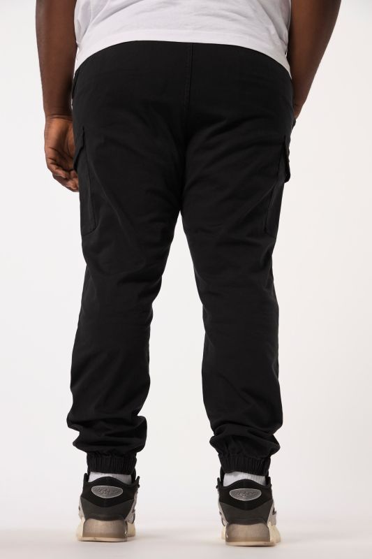 STHUGE cargo pants, modern fit, elasticated waistband, 6 pockets, up to 8 XL