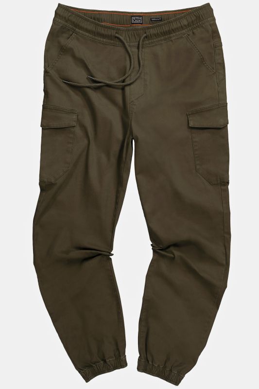 STHUGE cargo pants, modern fit, elasticated waistband, 6 pockets, up to 8 XL