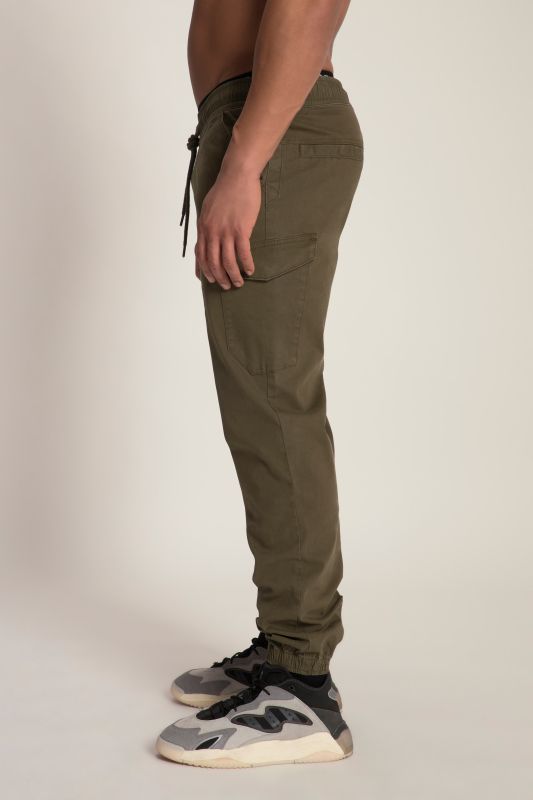 STHUGE cargo pants, modern fit, elasticated waistband, 6 pockets, up to 8 XL