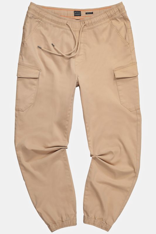 STHUGE cargo pants, modern fit, elasticated waistband, 6 pockets, up to 8 XL