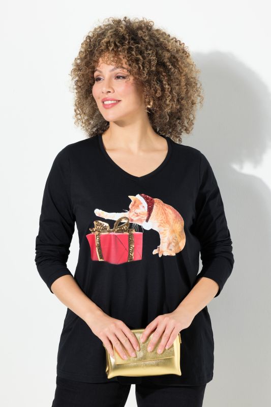 Christmas Cat Graphic Tee