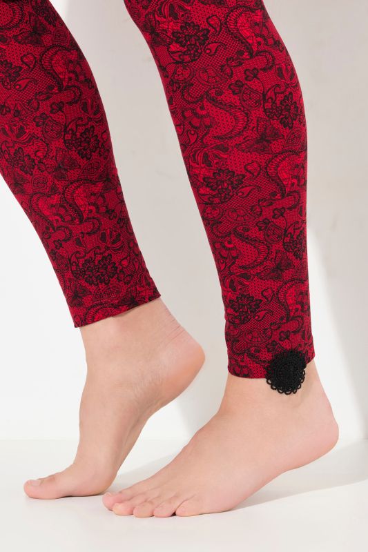 Lace Print Leggings