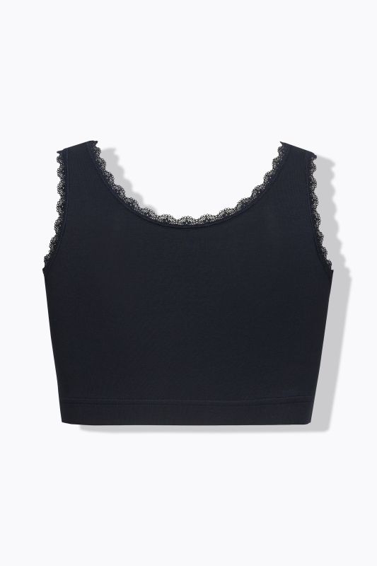 Eco Cotton Scalloped Trim Bralette