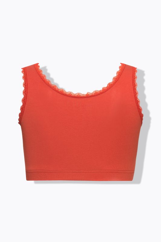 Eco Cotton Scalloped Trim Bralette