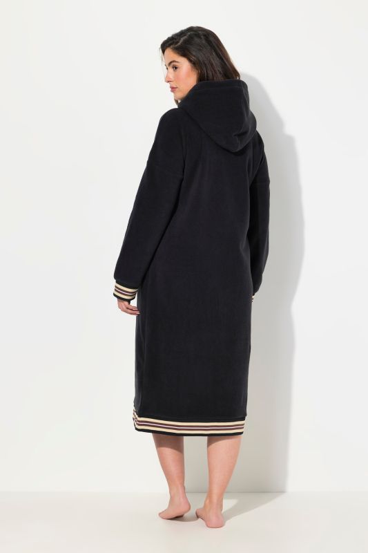 Fleece Loungewear Hooded Long Sleeve Dress