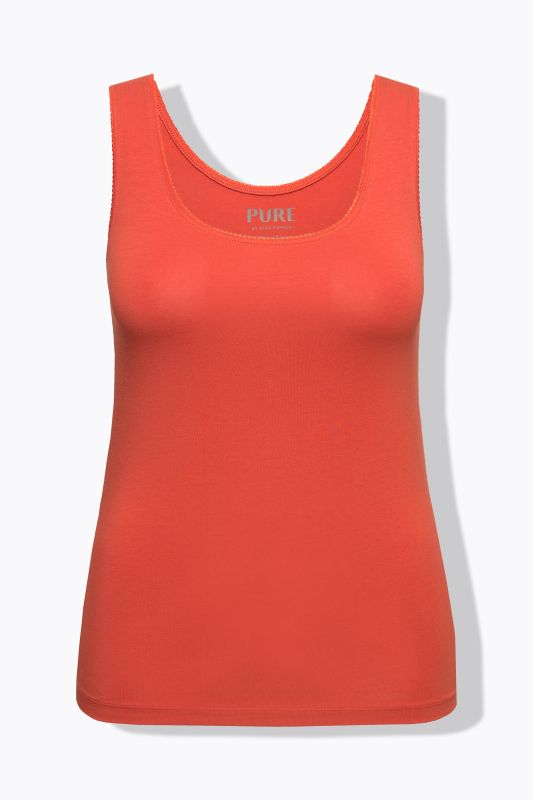 Eco Cotton Scalloped Trim Tank