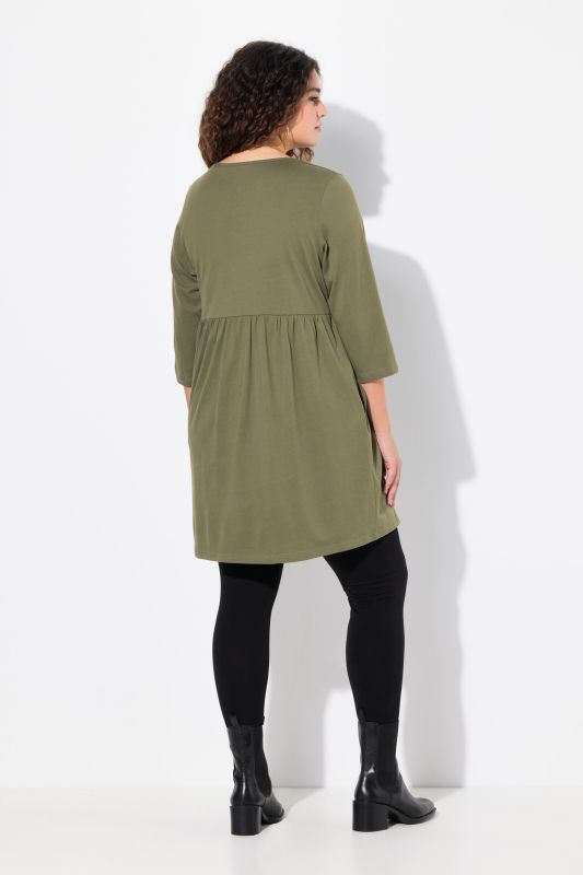 Round Neck 3/4 Sleeve Knit Tunic