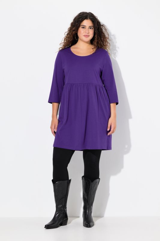 Round Neck 3/4 Sleeve Knit Tunic