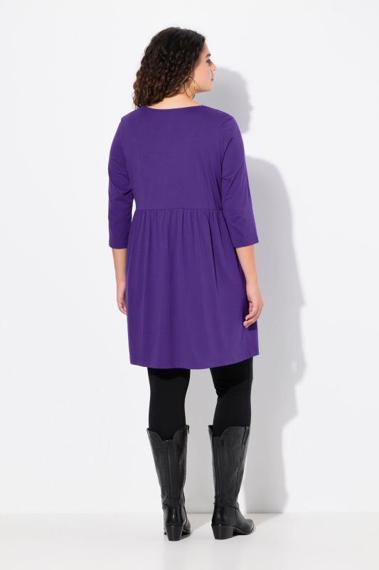 Round Neck 3/4 Sleeve Knit Tunic