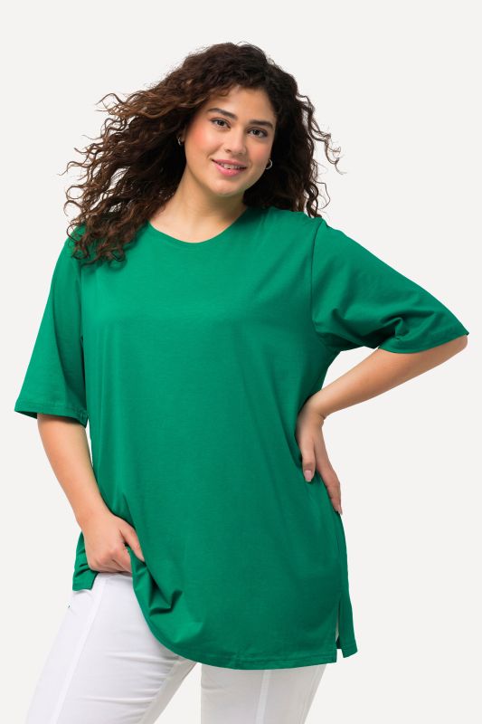 Basic Round Neck Short Sleeve Relaxed Fit  Tee