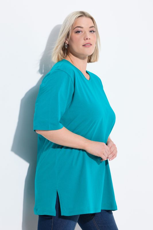 Basic Round Neck Short Sleeve Relaxed Fit  Tee