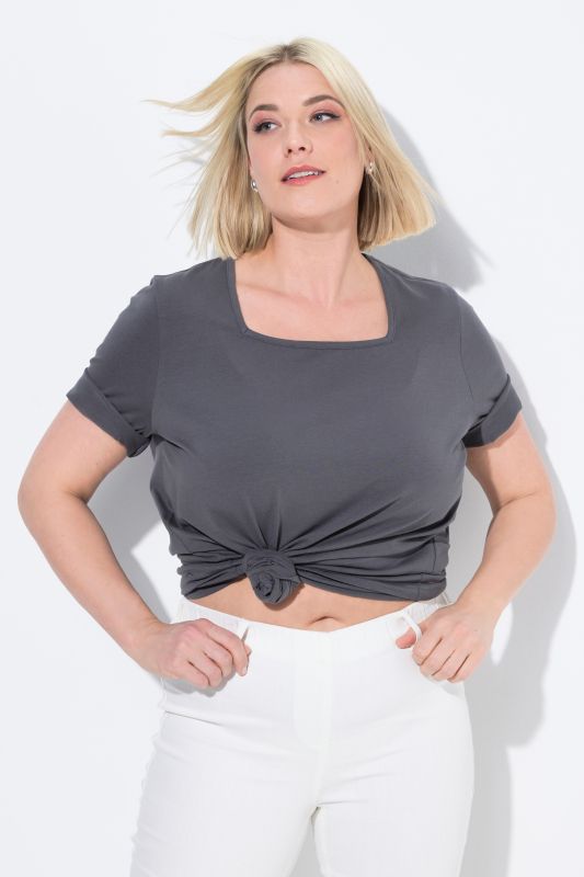 Essential Square Neck Stretch Tee