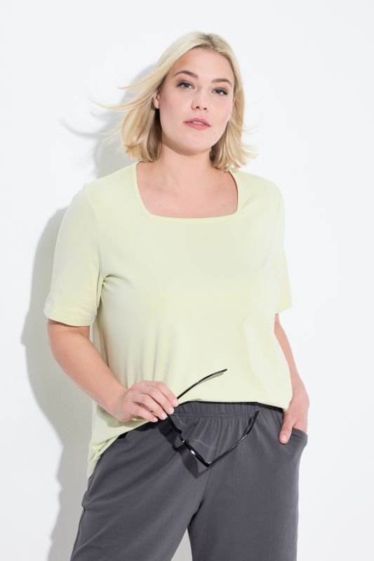 Essential Square Neck Stretch Tee
