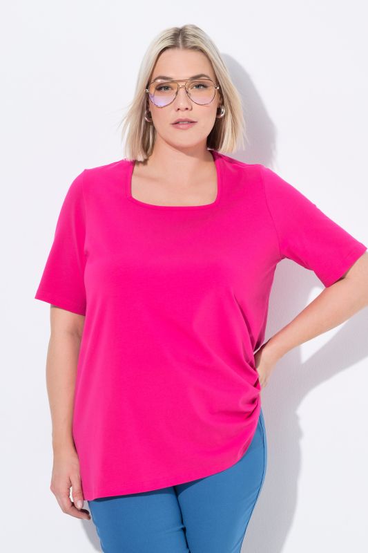 Essential Square Neck Stretch Tee