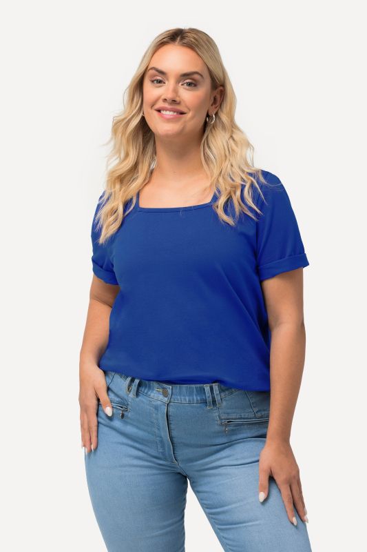 Essential Square Neck Stretch Tee