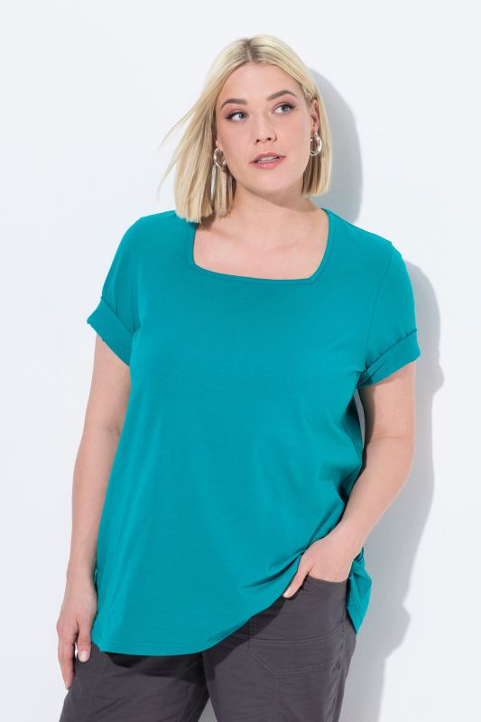 Essential Square Neck Stretch Tee