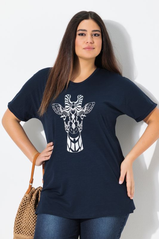 Mandala Animal Motif Short Sleeve Tee