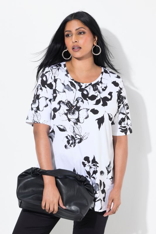 Floral Short Sleeve Pima Cotton Tee