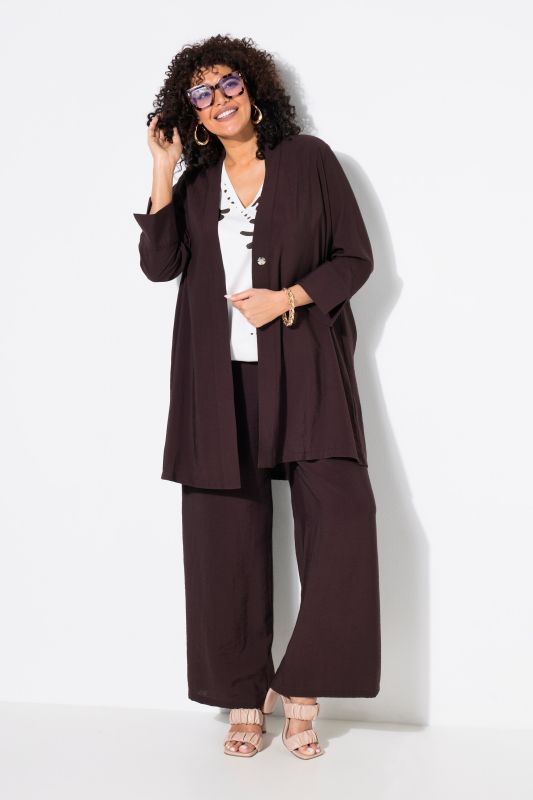 Oversized V-Neck Snap Close Cardigan