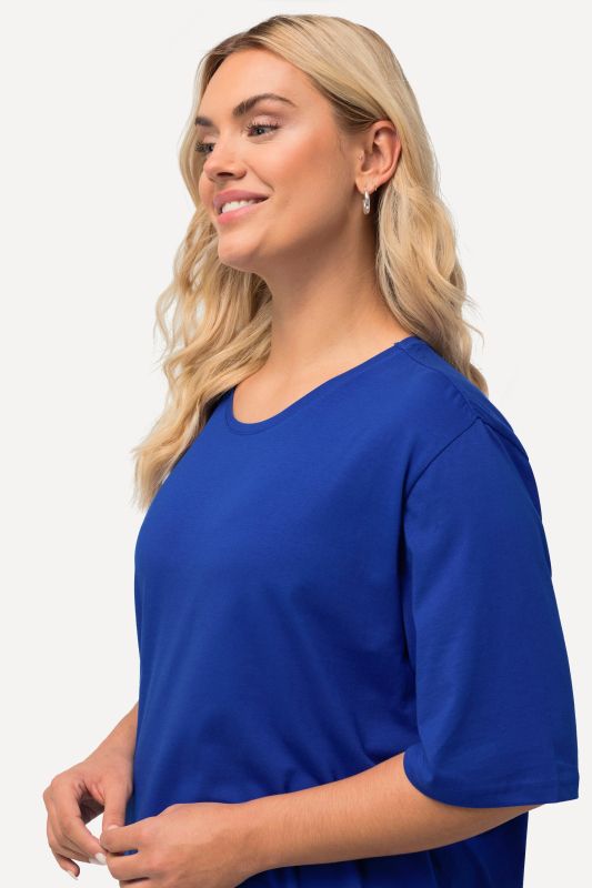 Basic Round Neck Short Sleeve Relaxed Fit  Tee