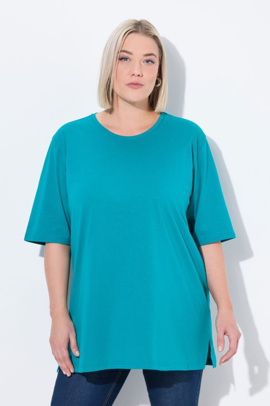 Basic Round Neck Short Sleeve Relaxed Fit  Tee