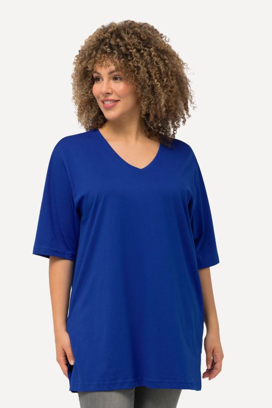 Basic V-Neck Relaxed Fit Short Sleeve Tee