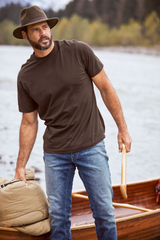 T-Shirt, Basic, Round neck, combed cotton, up to 8XL