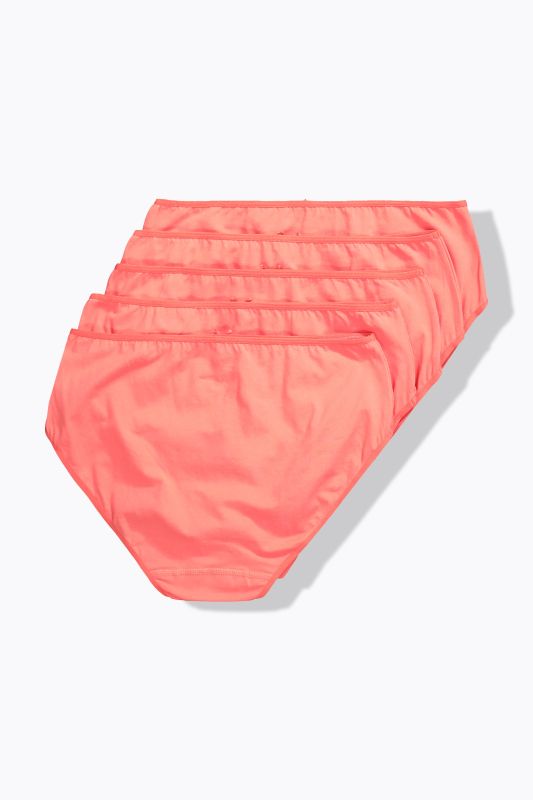 5 Pack of Stretch Cotton Panties - Solid