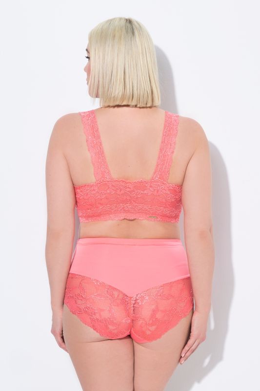 Lace Zip Front Versatile Wirefree Bustier
