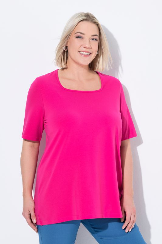 Essential Square Neck Stretch Tee