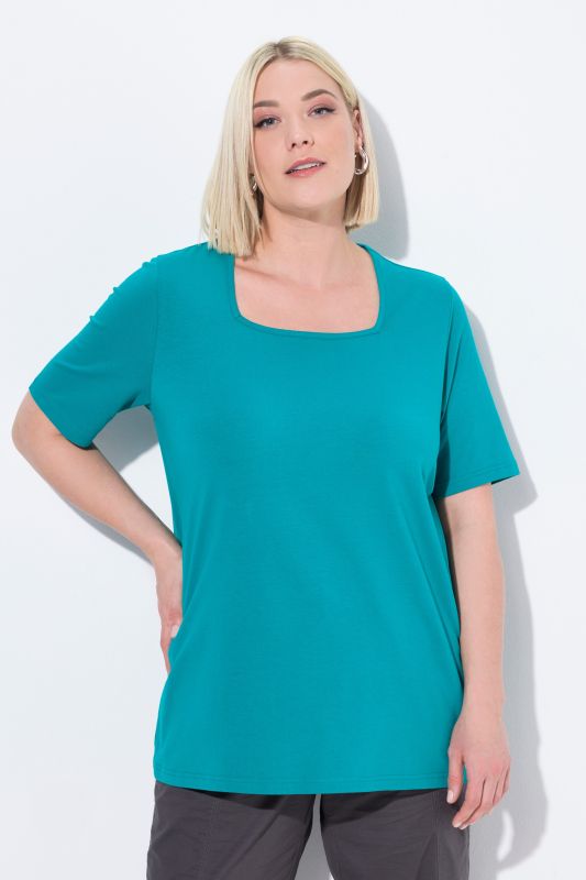 Essential Square Neck Stretch Tee