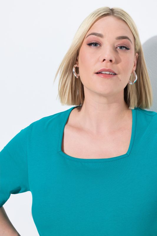 Essential Square Neck Stretch Tee