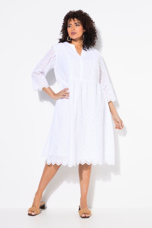 Lace Midi 3/4 Sleeve Dress