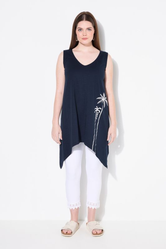 Eco Cotton Pointed Hem Tunic Tank