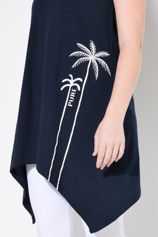 Eco Cotton Pointed Hem Tunic Tank