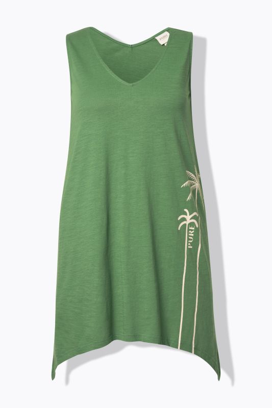Eco Cotton Pointed Hem Tunic Tank