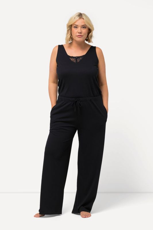 Jumpsuit, lace, V-neck, sleeveless