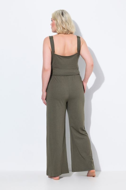 Jumpsuit, lace, V-neck, sleeveless