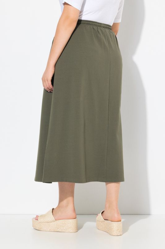 Drawstring Sweatshirt Skirt