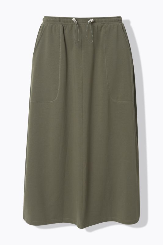 Drawstring Sweatshirt Skirt