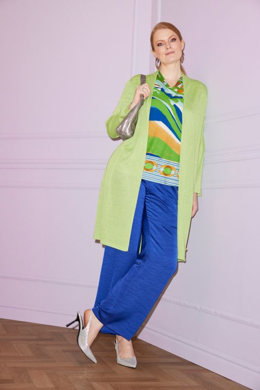 Textured Elastic Waistband Suit Pants