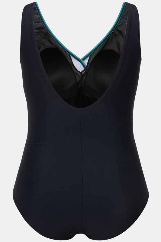Rainbow Gradient Wrap Look Swimsuit