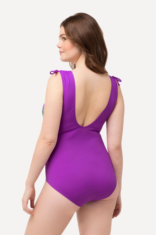 Palm Tree Print One Piece Swimsuit