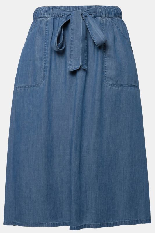 Denim Look Lyocell Skirt